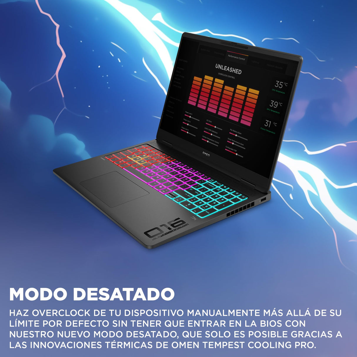 HP OMEN MAX - Ordenador Portátil Gaming de 16" OLED 240Hz (Ultra 7-255HX, 32GB RAM, 1 TB, NVIDIA GeForce RTX 5060 8GB, FreeDos) Negro - Teclado QWERTY Español