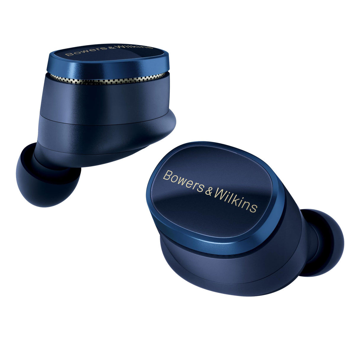 Bowers & Wilkins Pi8 Auriculares inalámbricos True Wireless con Bluetooth, AptX, cancelación de Ruido Activa (ANC) y micrófonos Integrados - Midnight Blue