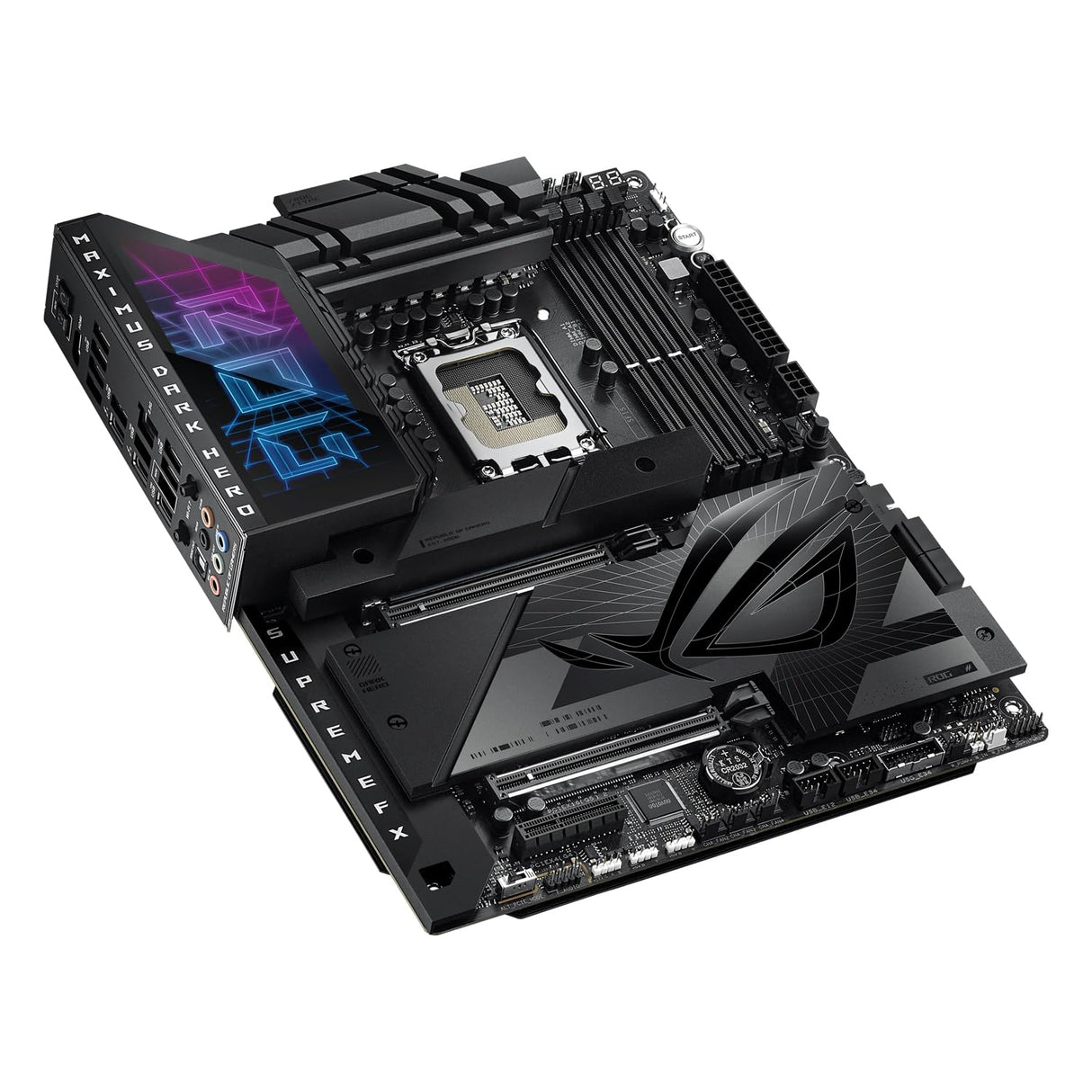 ASUS ROG Maximus Z790 Dark Hero - Placa Base Intel Z790 LGA 1700 ATX con 20+1+2 DrMos, DDR5, Wi-Fi 7, M.2, SSD PCIe 5.0, Q-Release, Thunderbolt 4, Quick Charge 4+, IA, Aura Sync con Polymo Lighting