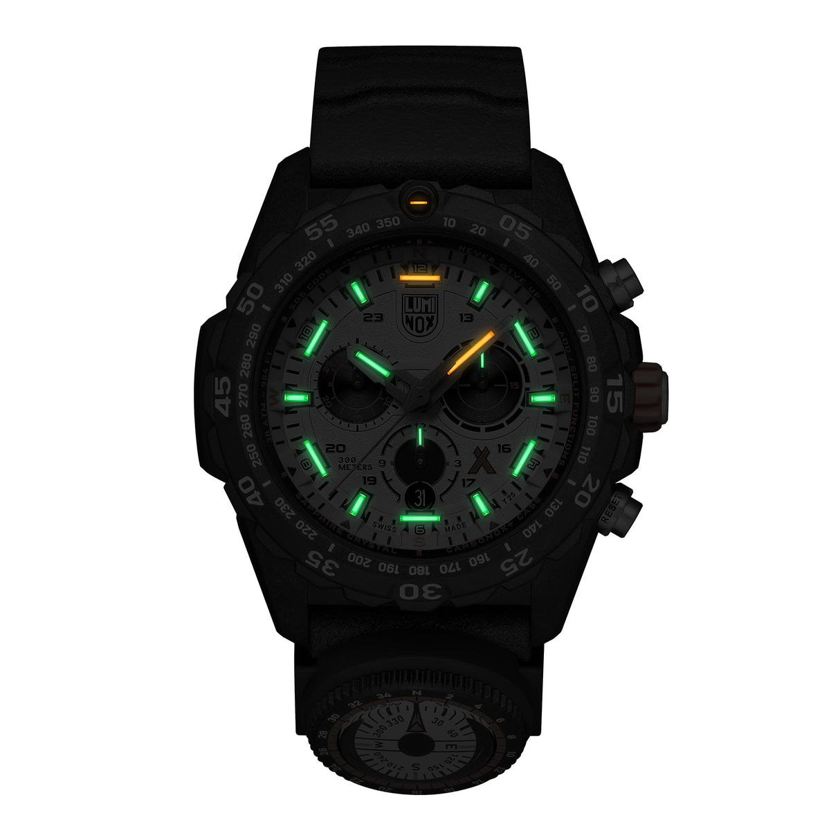 Luminox Reloj Analógico para Hombres de Cuarzo con Correa en Caucho XB.3748