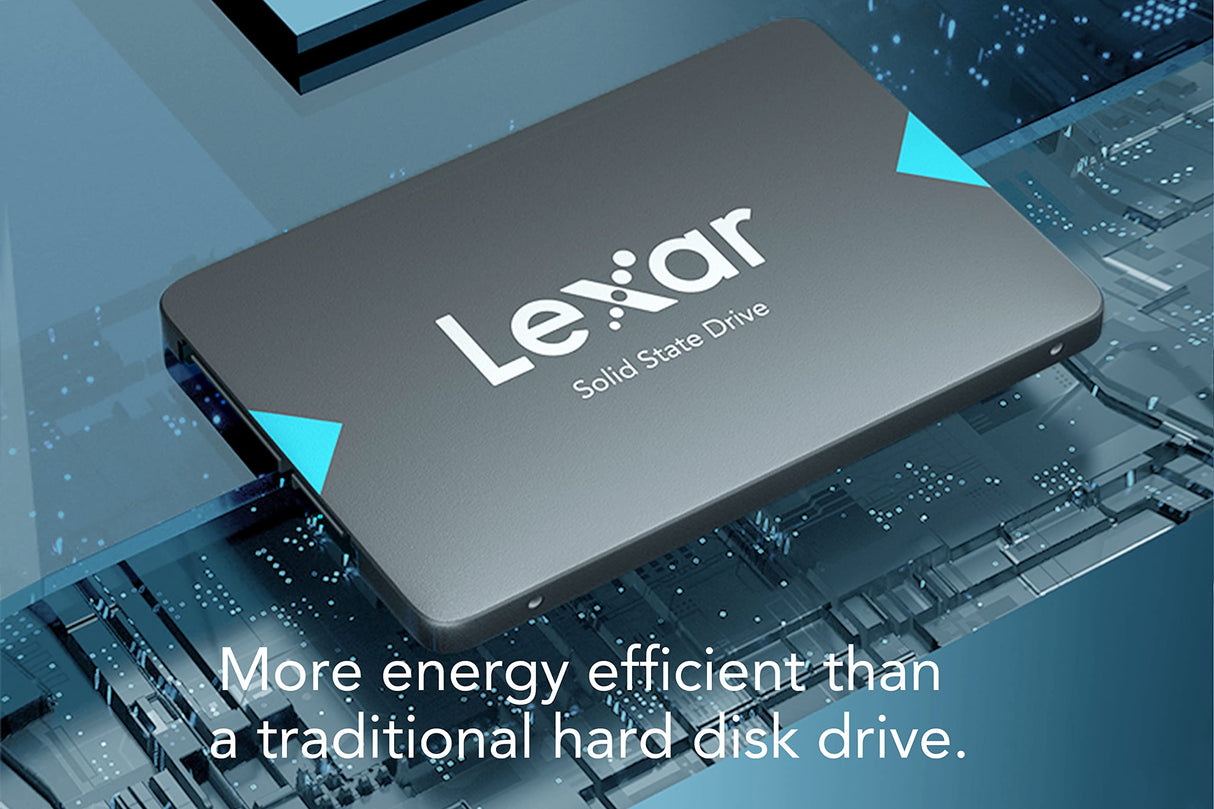 Lexar NQ100 2TB SSD SATA III (6 GB/s), SSD Interno de 2,5" hasta 550 MB/s, Unidad de Estado sólido Interna para PC, portátil y de Escritorio (LNQ100X002T-RNNNG)