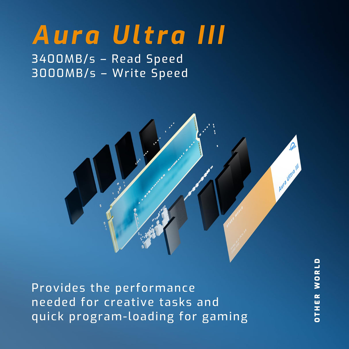 OWC Unidad de Estado sólido Aura P12 M.2 NVMe de 4 TB
