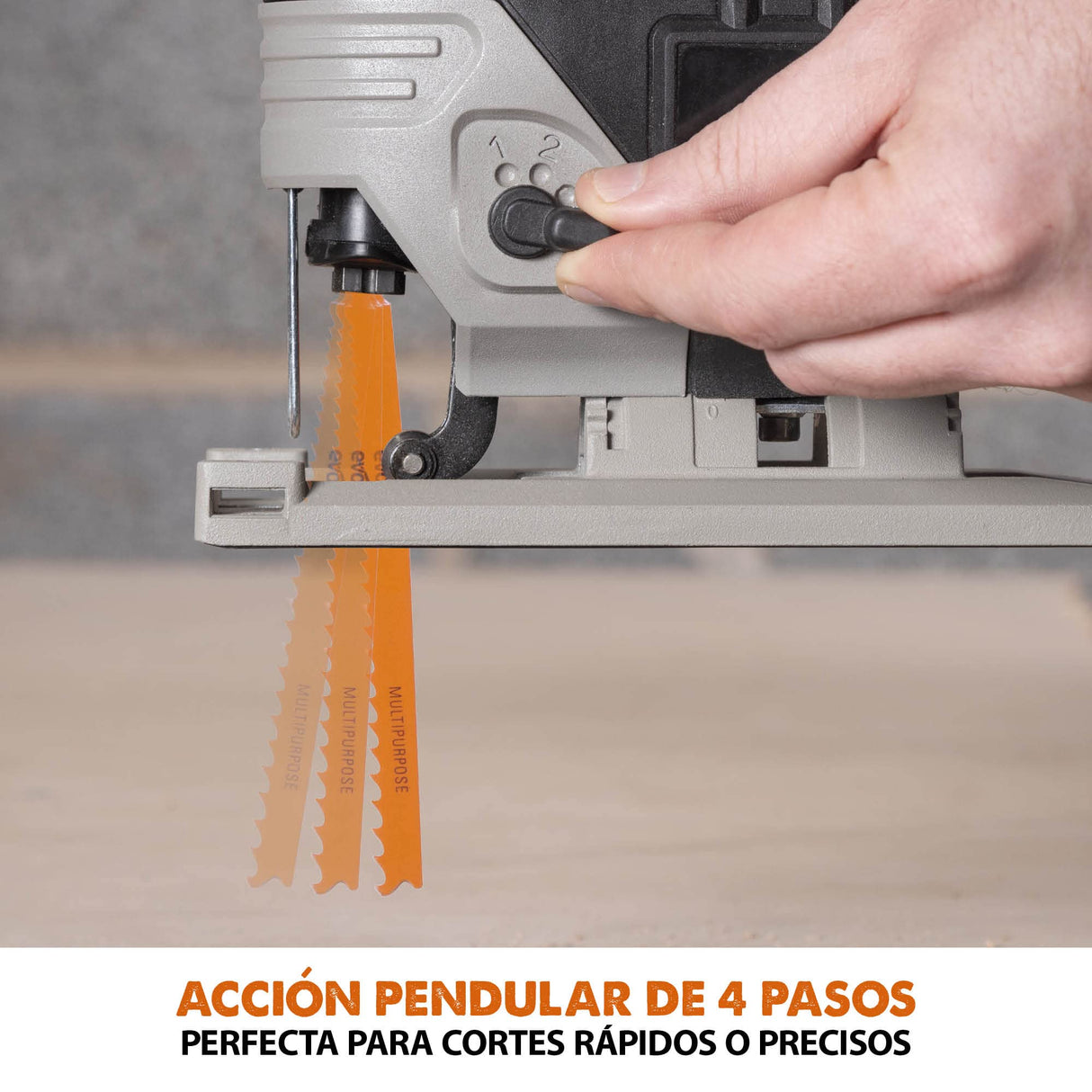 Evolution Cordless R90JGS-Li Sierra de vaivén 18v Li-Ion EXT Inc Hojas de varios materiales
