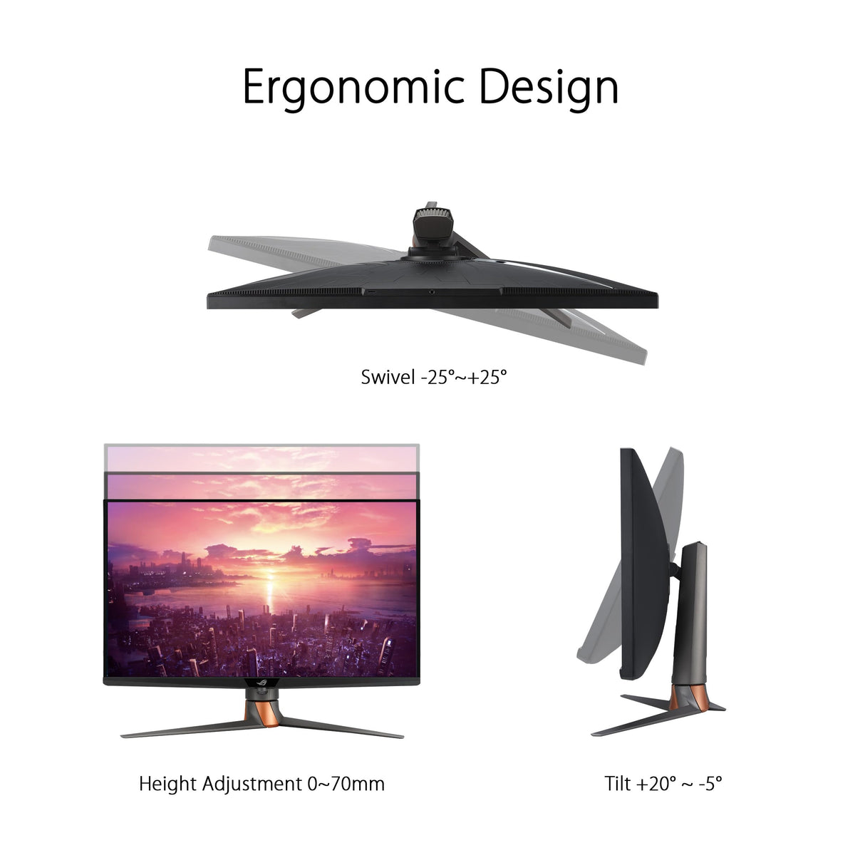 ASUS Monitor ROG Swift PG32UQXR 4K 32" (160Hz, tecnología Fast IPS, DisplayHDR 1000, 96% cobertura de color DCI-P3, mini LED, tecnología Quantum Dot, FreeSync Premium Pro, HDMI 2.1, DP 2.1)