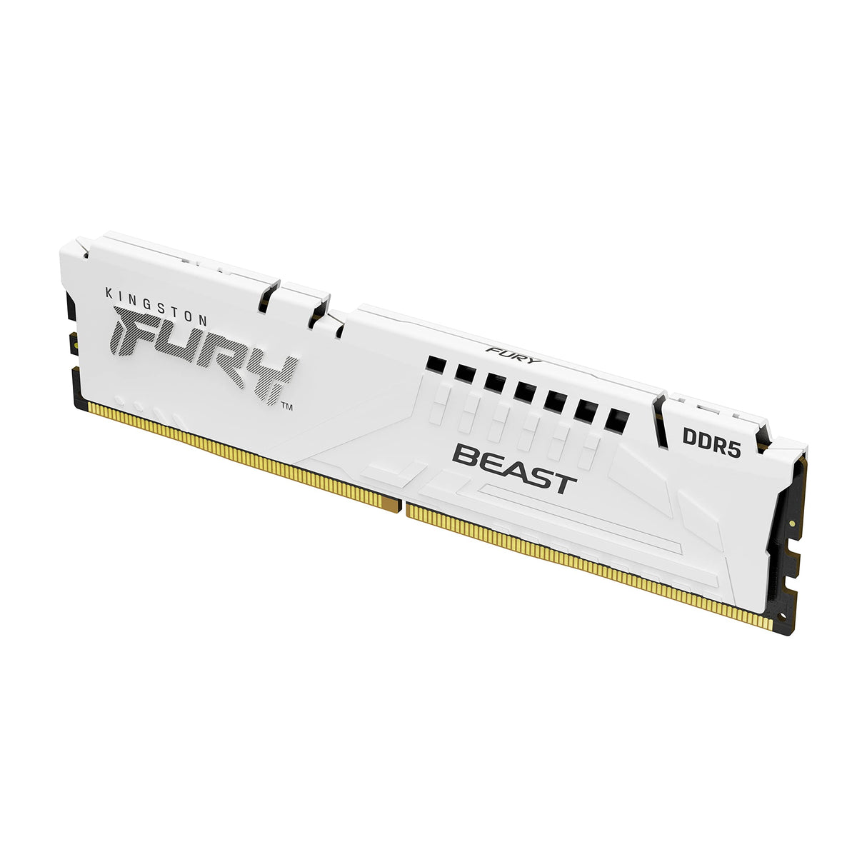 Kingston FURY Beast Blanco XMP DDR5 128GB 5200MT/s CL40 DIMM Memoria gamer para Ordenadores de sobremesa (Kit de 4) - KF552C40BWK4-128