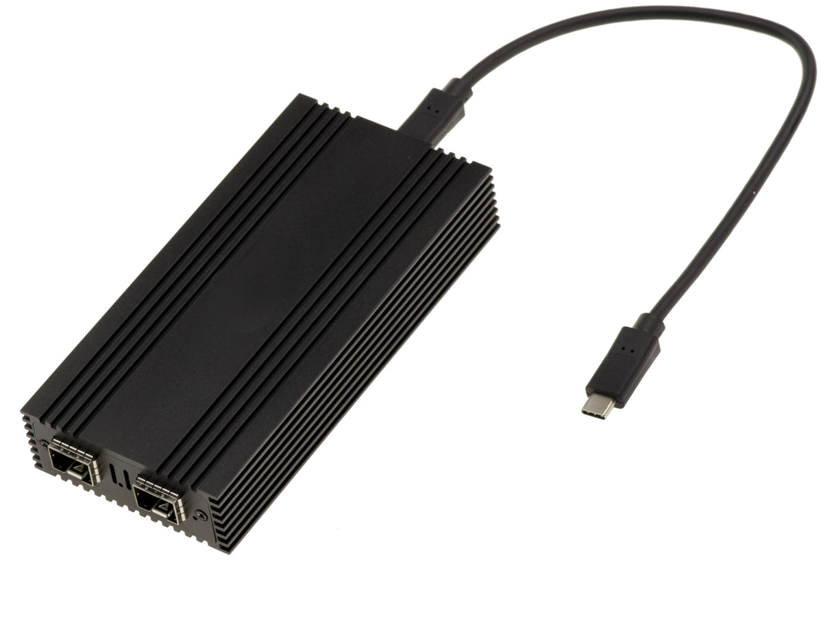 KALEA-INFORMATIQUE Cable Adaptador USB 4 Thunderbolt 3 10G a Red de Fibra 2 Puertos SFP+ con chipset Intel I82599