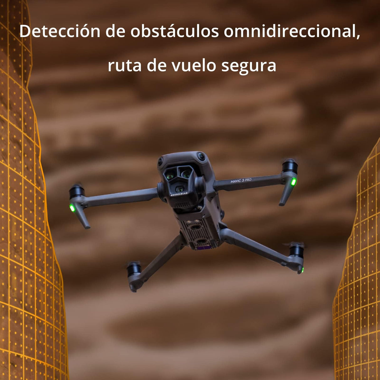 DJI Mavic 3 Pro con DJI RC (control remoto con pantalla), dron insignia de tres cámaras con cámara Hasselblad con CMOS 4/3, 43 min de tiempo de vuelo y transmisión de vídeo HD a 15 km