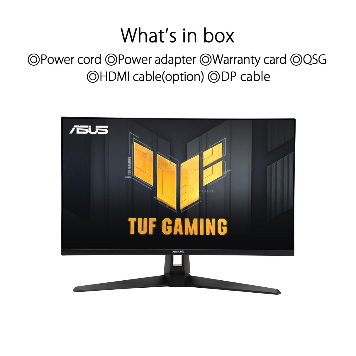 ASUS Monitor de juegos TUF Gaming VG27AQ3A 27" (QHD , 180Hz, Fast IPS, ELMB Sync, 1ms (GTG), Freesync Premium, compatible con G-Sync, Overdrive Variable, 130% sRGB)