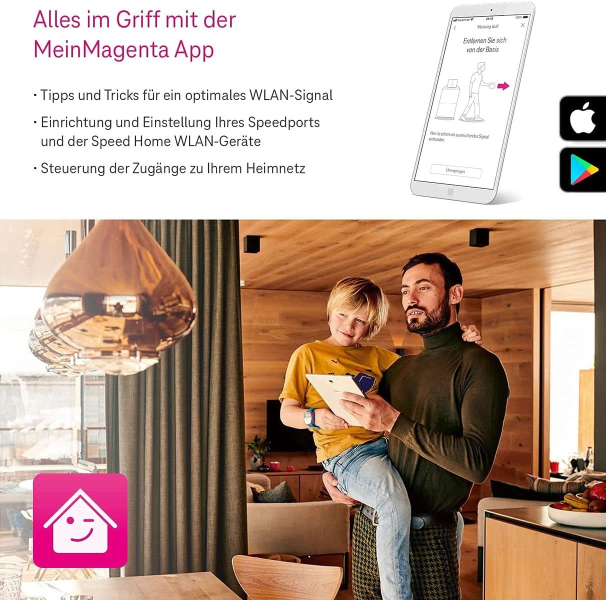 Telekom Speed Home WLAN Negro Repetidor WLAN de Alta Velocidad Wi-Fi 6 Doble Banda 2xLAN