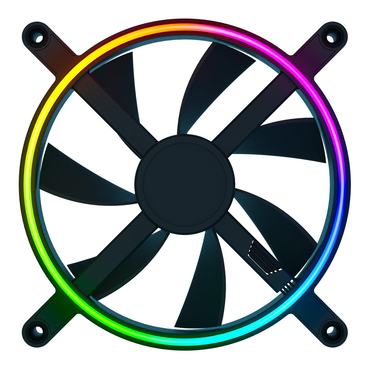 Razer Kunai Chroma Hydraulic RGB LED PWM Performance Fan (120mm)- Ventiladores hidráulicos aRGB PC (conecten 8 Ventiladores, Controladores de Ventilador PWN) 1 Ventilador, Black, RC21-01810200-R3M1