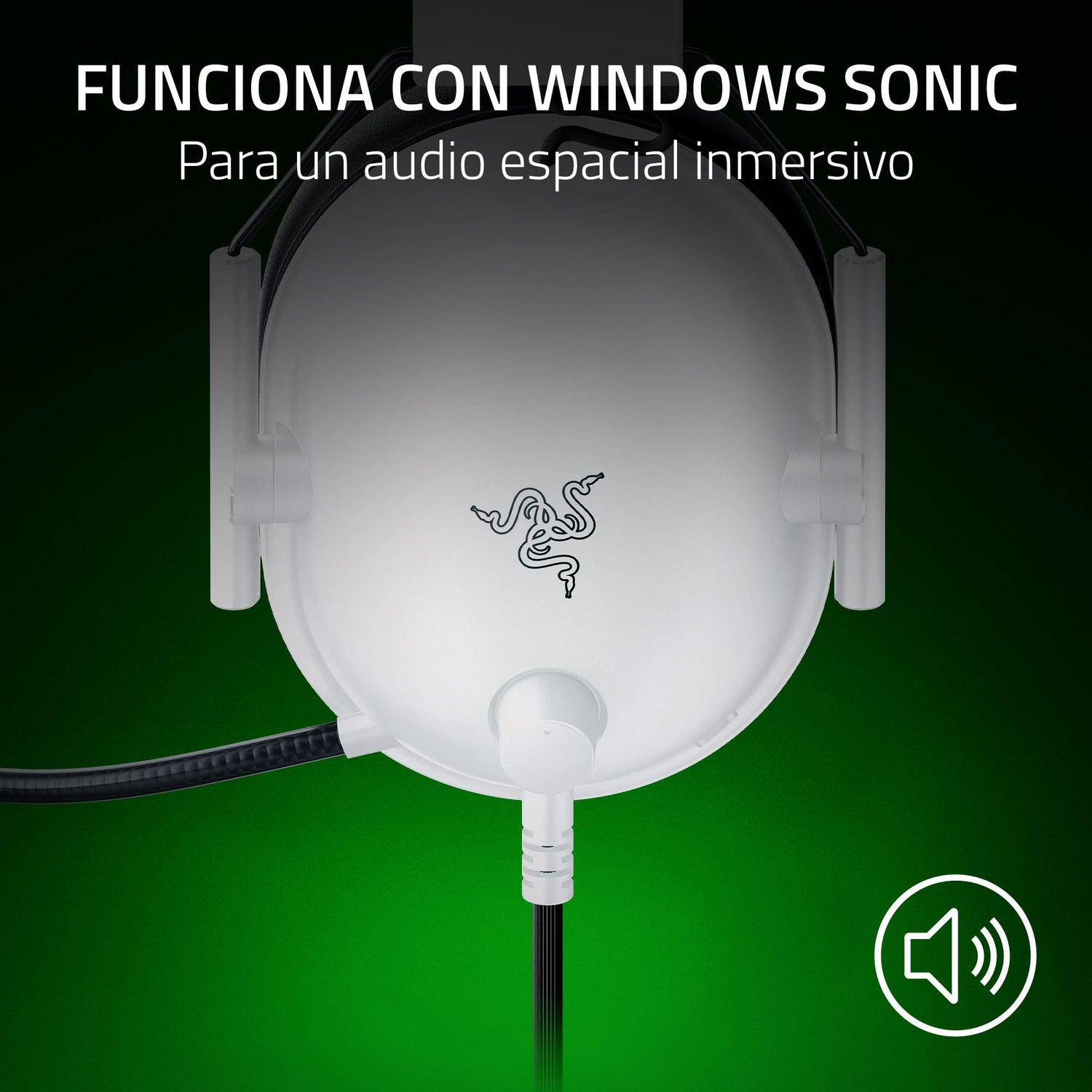 Razer BlackShark V2 X (Xbox) - Auriculares E-Sports con Cable para la Consola Xbox S|X (250 g, micrófono cardioide, transductores de 50 mm, cancelación pasiva del Ruido, Conector de 3,5 mm) Blanco
