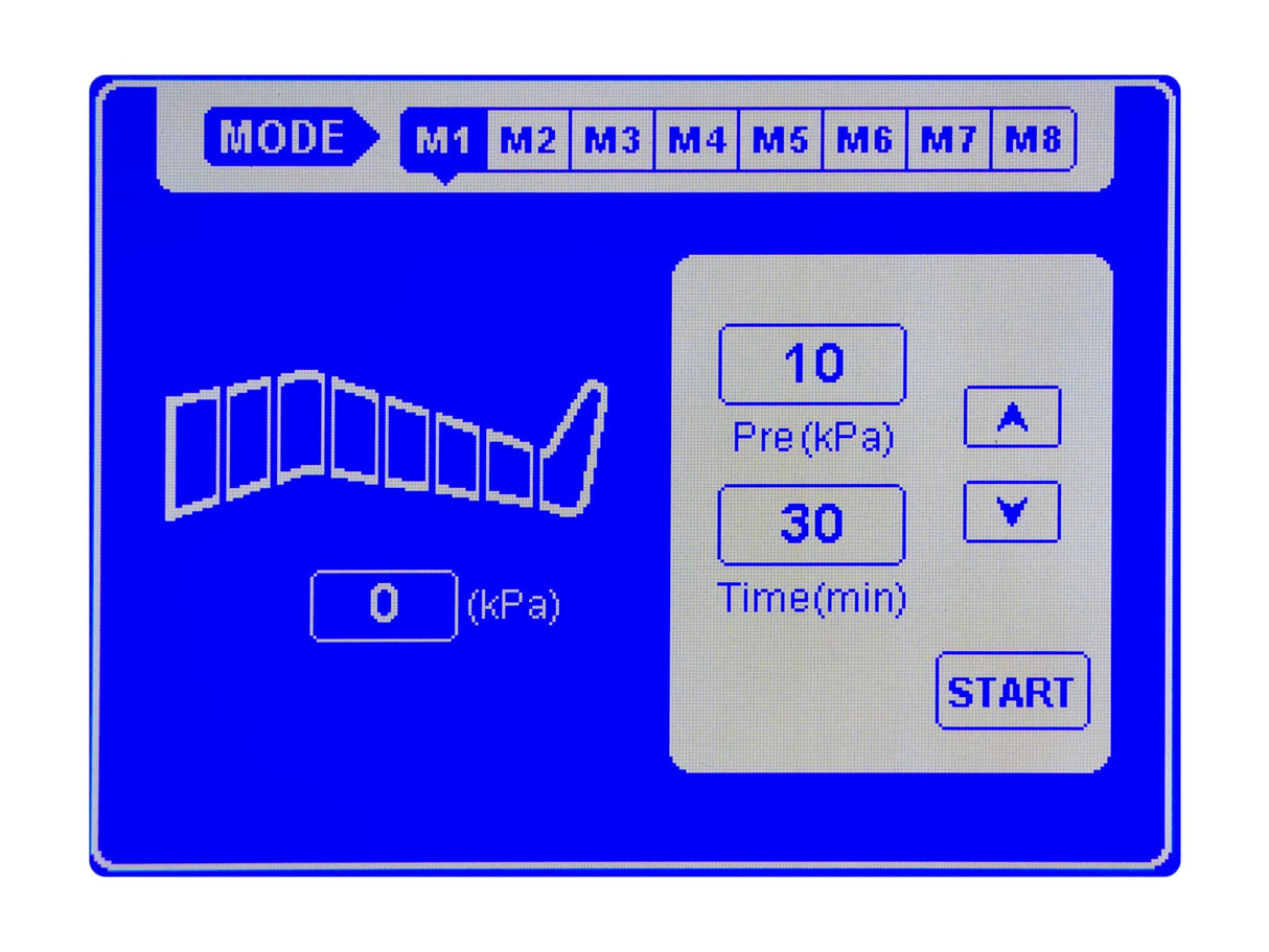 QUIRUMED Máquina de presoterapia MQ-500 con Full Body y cuatro salidas, Dispositivo de Masaje, Drenaje linfático, Aumenta circulación sanguínea, pantalla LDC
