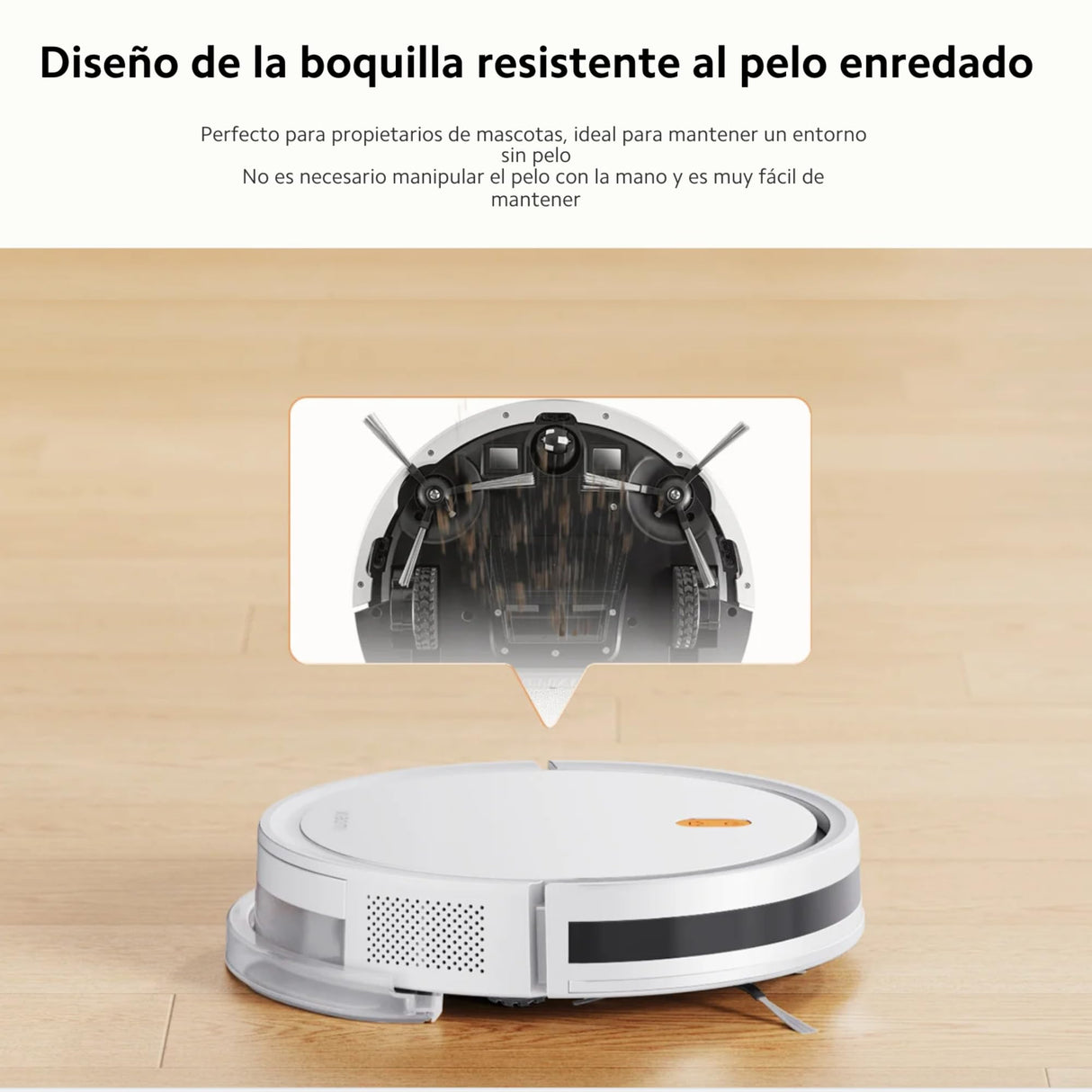 Xiaomi Vacuum Cleaner Robot E5 - Robot Aspirador y Fregasuelos Potente | Planificación Inteligente de Rutas | Compatible con Alexa y Google Home | Succión de 2000PA con 3 Niveles de Succión