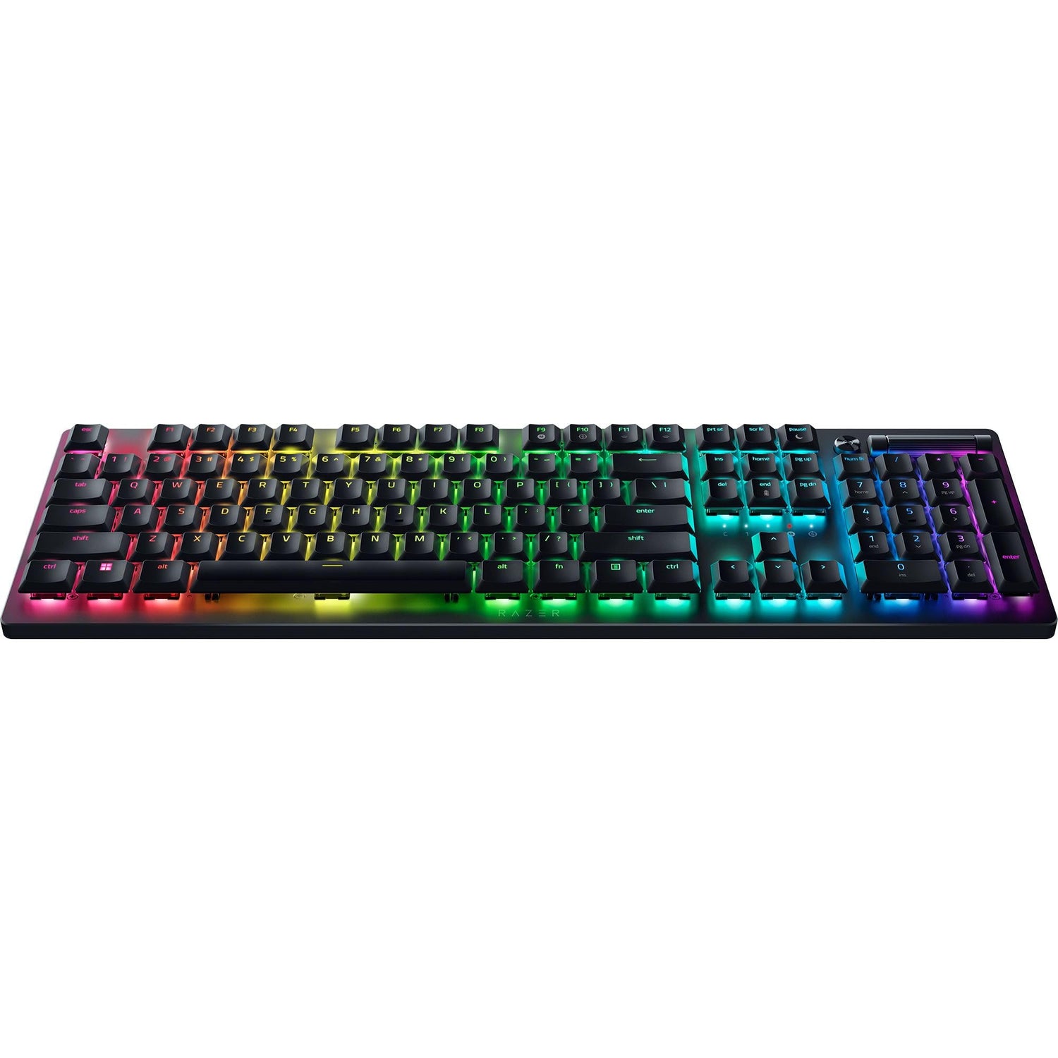 Razer DeathStalker V2 Pro (Interruptor Rojo) - Teclado Óptico Inalámbrico para Juegos de Bajo Perfil (Interruptores Ópticos Lineales, HyperSpeed Inalámbrico, Bluetooth 5.0) Diseño US, Negro