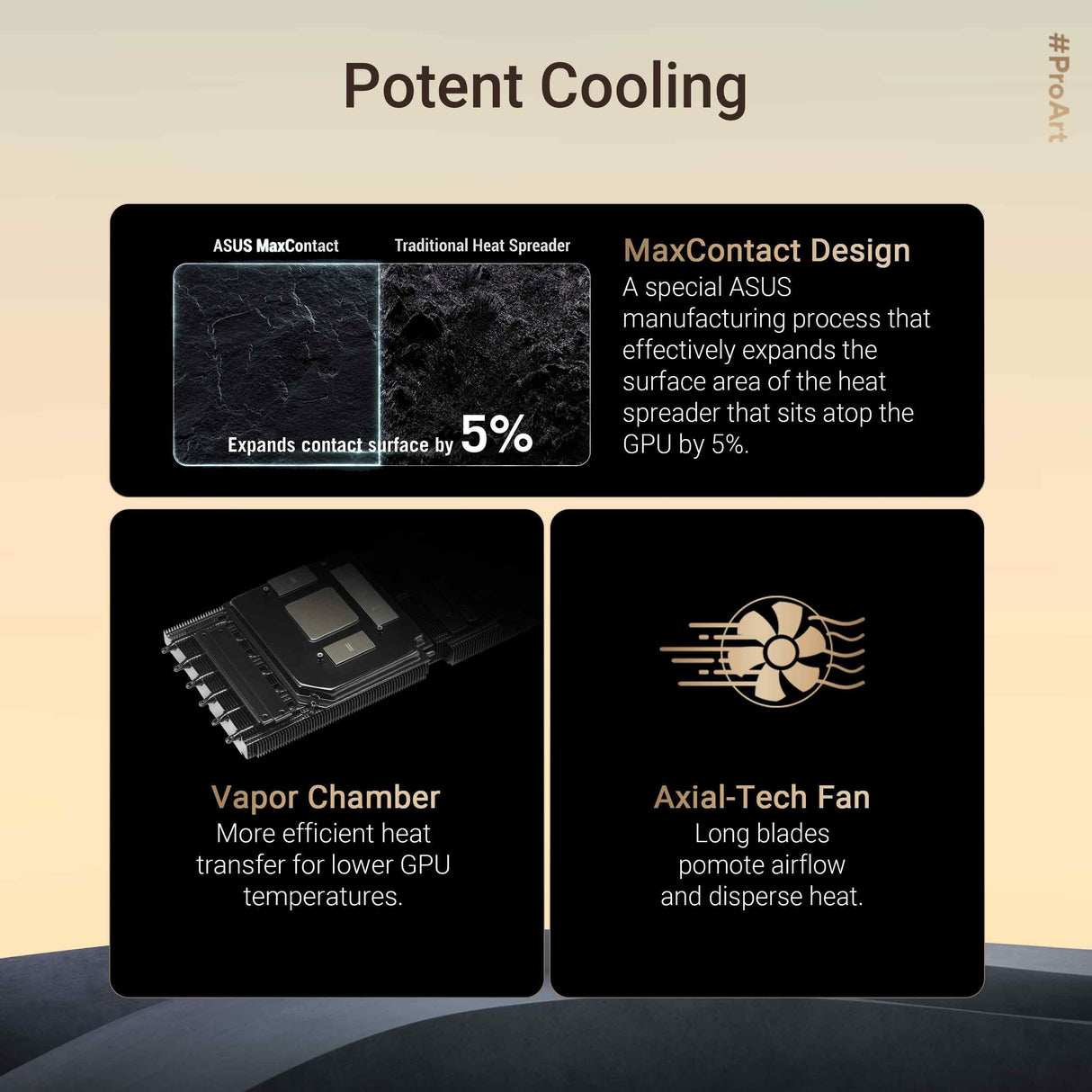 ASUS ProArt - Tarjeta gráfica Nvidia GeForce RTX 5070 Ti OC Edition, 16 GB GDDR7, 256 bits, PCIe 5.0, 2,5 Ranuras, 1 HDMI 2.1, 3 DisplayPort 2.1, USB-C, GPU Tweak III, Negro, PROART-RTX5070TI-O16G