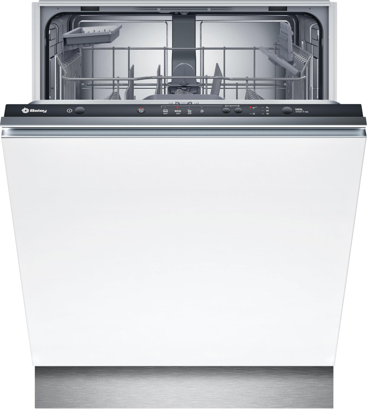 Balay Lavavajillas Integrable, 60 cm, Motor ExtraSilencio, Programa Automático, Gris, 3VF5012NP