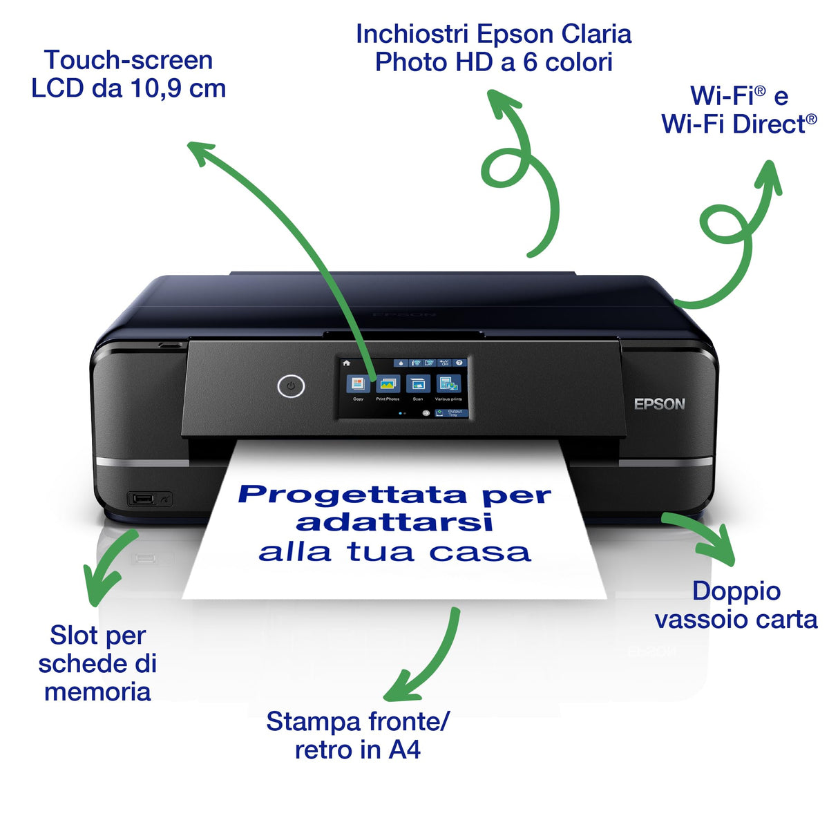 Epson Expression Photo XP-970 | Impresora Fotográfica WiFi A3 Multifunción | Impresión Doble Cara Automática | Bandejas Separadas Papel Fotográfico y A3 | Sistema Tinta 6 Colores Especial Fotografía