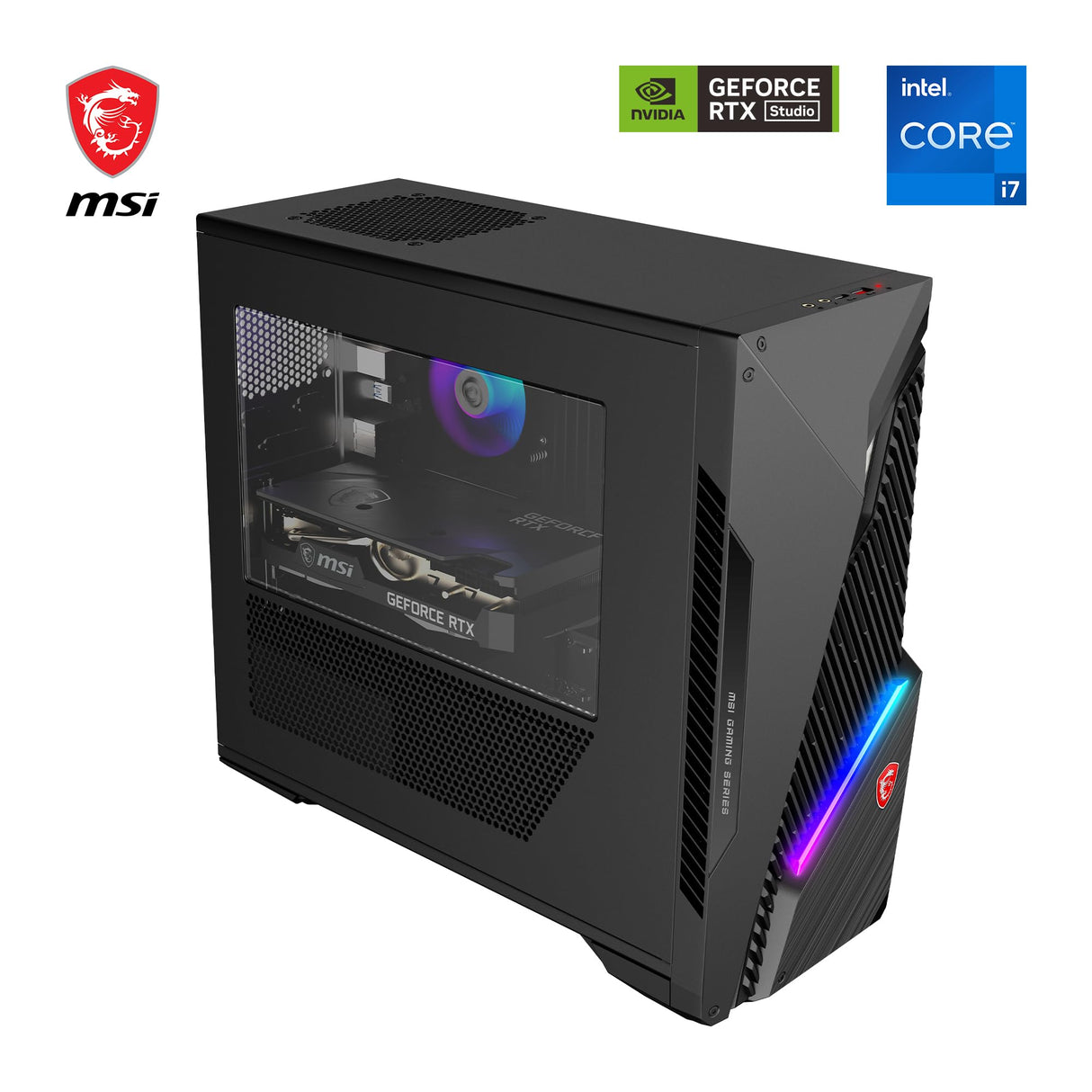 MSI mag Infinite S3 13NUD-1017FR PC Gaming - Procesador Intel Core i7-13700F, RTX 4060 Ti, 16GB RAM DDR5, 1TB SSD PCIe 3.0 NVMe, Fuente de alimentación 80 Plus Bronce, Wi-Fi 6E - Windows 11 Familia