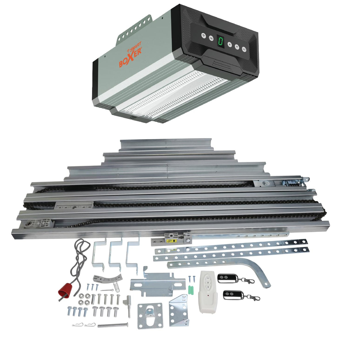 Boxer 5000 Premium® Abrepuertas de garaje Wi-Fi, 1000N, con 2 mandos a distancia – Control por smartphone y tablet, fácil instalación