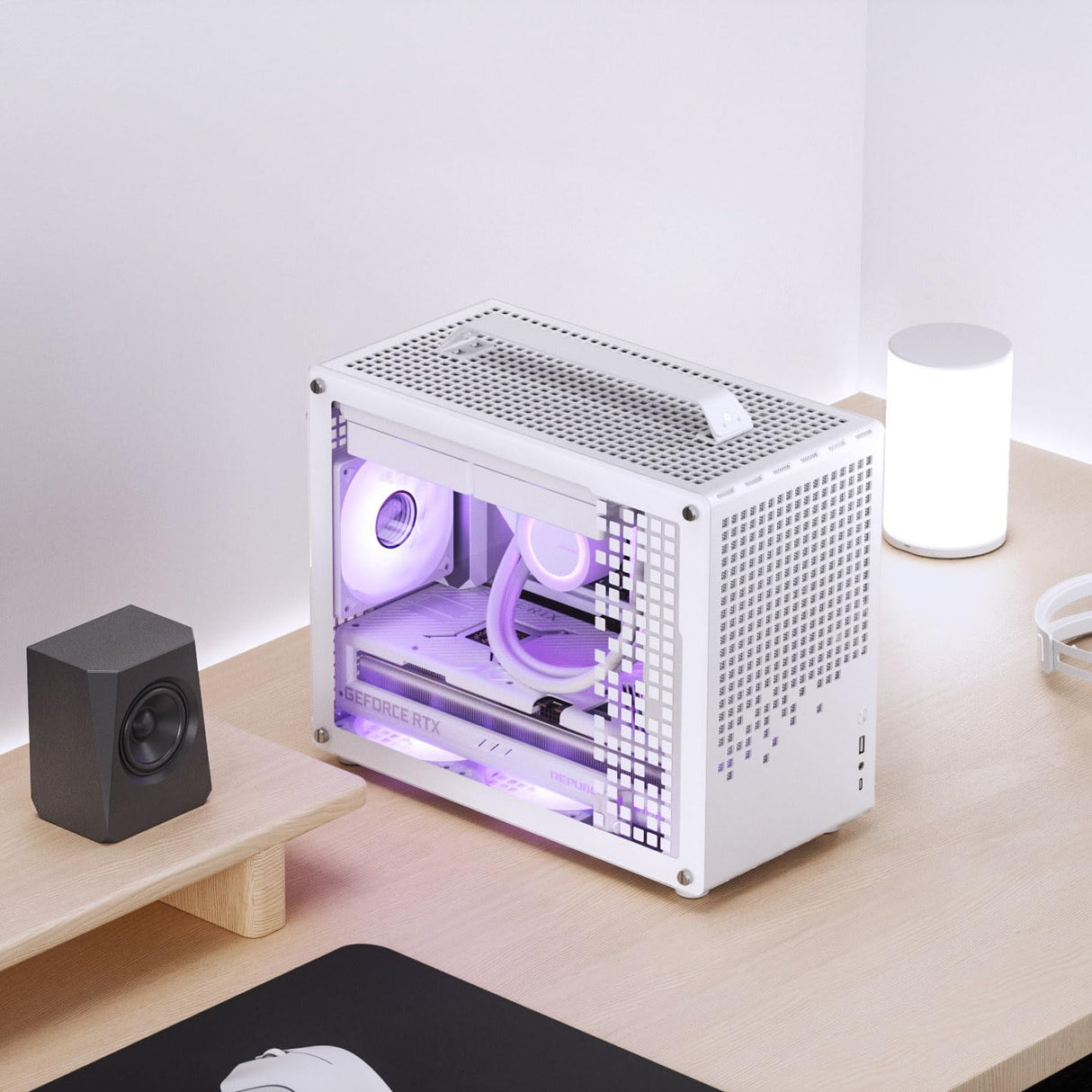 Jonsplus MATX Handle Case Z20 - weiß