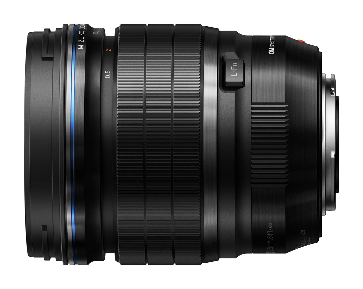 OM SYSTEM Objetivo M.Zuiko Digital ED 45 mm F1.2 Pro, Longitud Focal Fija Rápida, Apto para Todas Las Cámaras MFT, Modelos OM SYSTEM/Olympus OM-D & Pen, Serie G de Panasonic, Negro