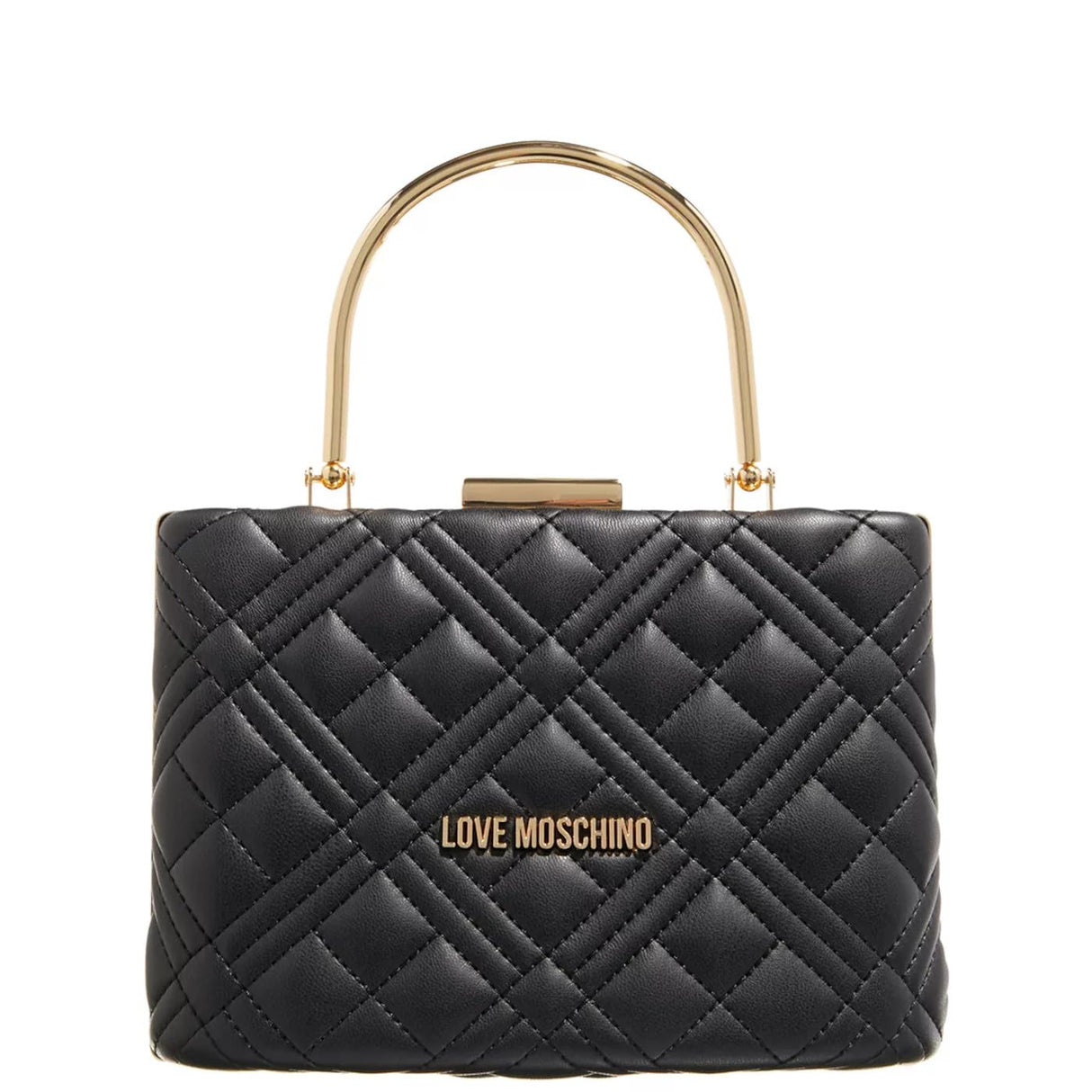 Love Moschino Jc4047pp1h, Bolsa de Mano para Mujer, Black, 18X13X9