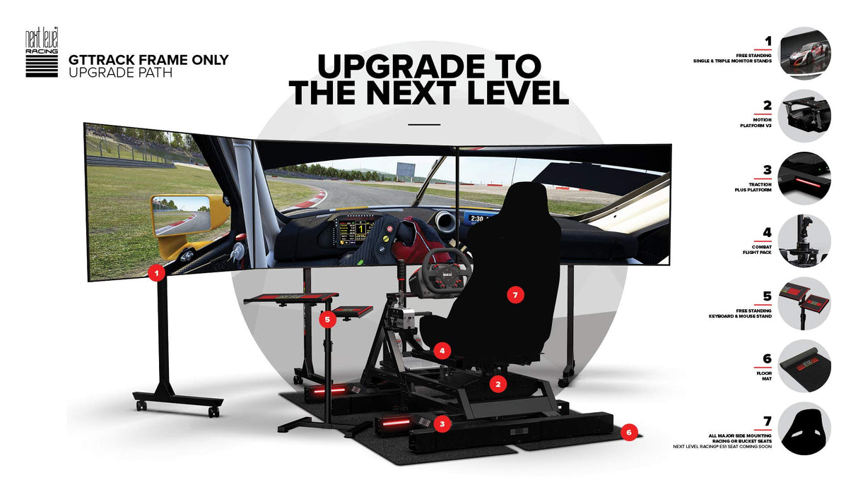 - Next Level Racing GTTRACK Frame only Simulator