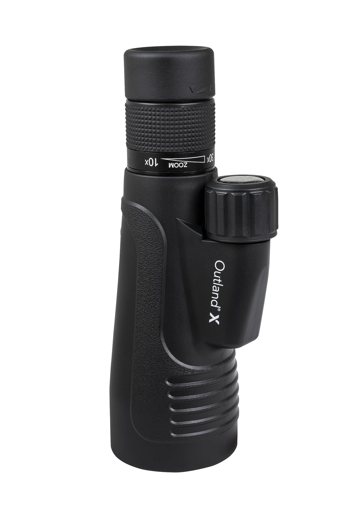 Celestron 72373 Outland X Monocular Resistente al gua 10-30x50 mm con trípode, paño Limpieza, Tapas oculares y Funda - Carcasa Resistente, Prisma BaK-4 y óptica con Revestimiento múltiple, Negro