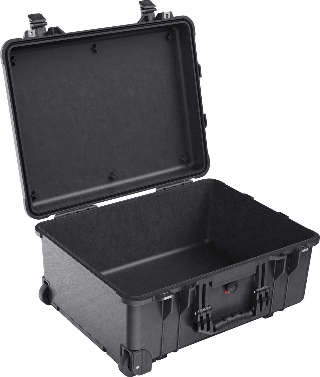 PELI 1560 Maleta Protectora rígida con Ruedas y asa Extensible, IP67 estanca e Impermeable al Polvo, 44L de Capacidad, Fabricada en Alemania, con Espuma Personalizable, Color Negro