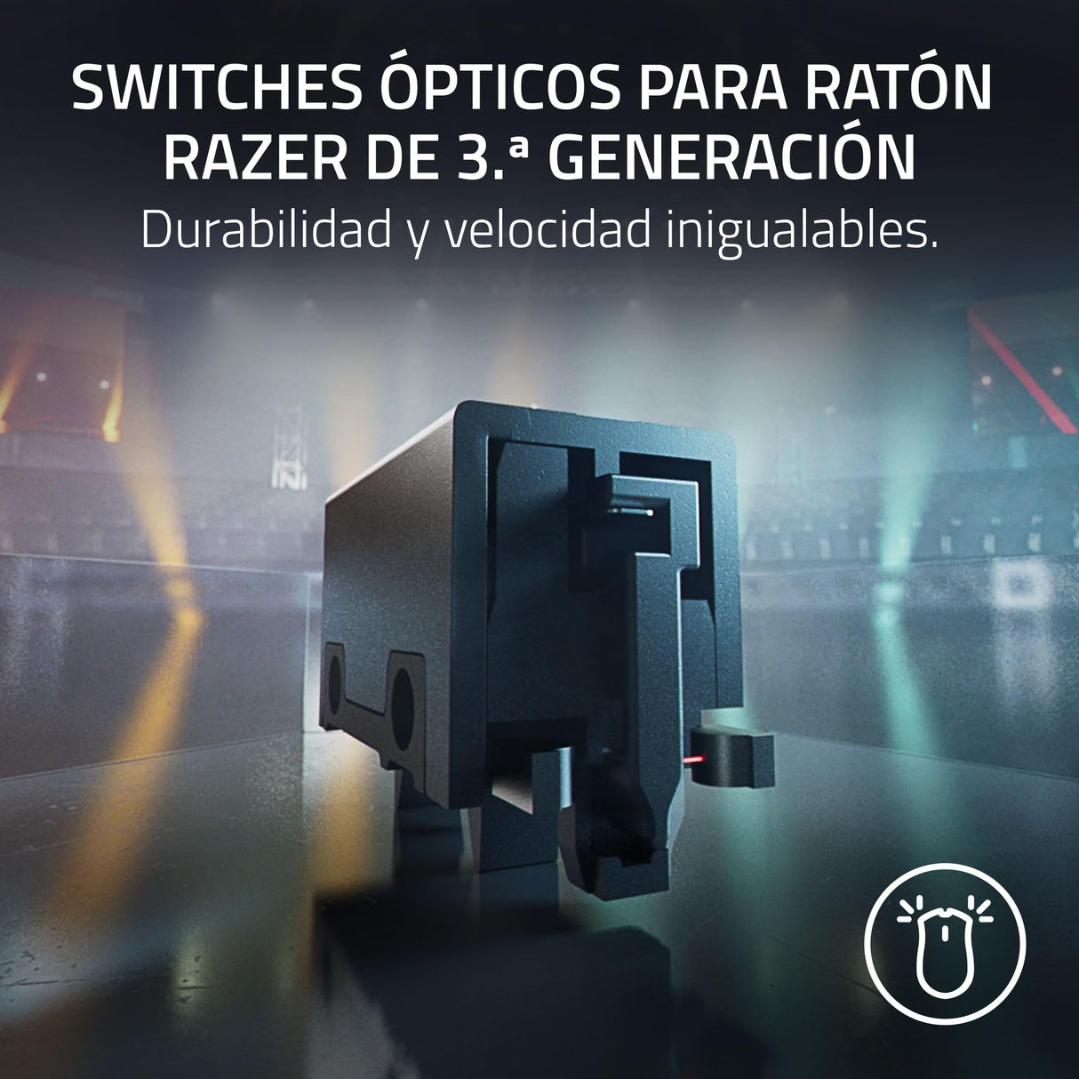 Razer DeathAdder V3 HyperSpeed - Ratón ergonómico e-Sports inalámbrico Ultraligero para Juegos con 26K dpi (55g, Revestimiento Suave al Tacto, 100h de duración de la Pila, HyperSpeed 8K Hz) Negro