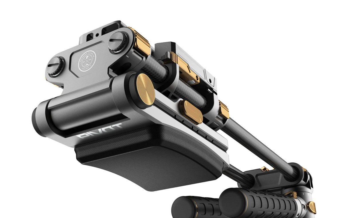 PolarPro - Pivot - Plataforma de Hombro - Compacto y Ligero - Ideal para videógrafos de Viaje - Diseñado específicamente para cineastas de Run-n-Gun - configuración sin Herramientas.