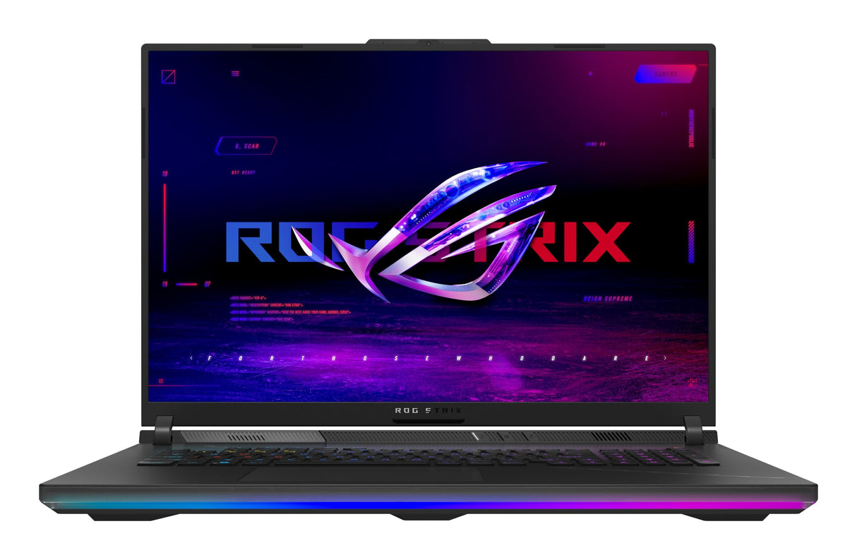 ASUS ROG Strix Scar 18 G834JZR-N6002W Windows 11 Home - Ordenador Portátil Gaming de 18" Quad HD+ 240Hz (Intel Core i9-14900HX, 32GB RAM, 1TB SSD, NVIDIA RTX 4080 12GB) Negro - Teclado QWERTY español