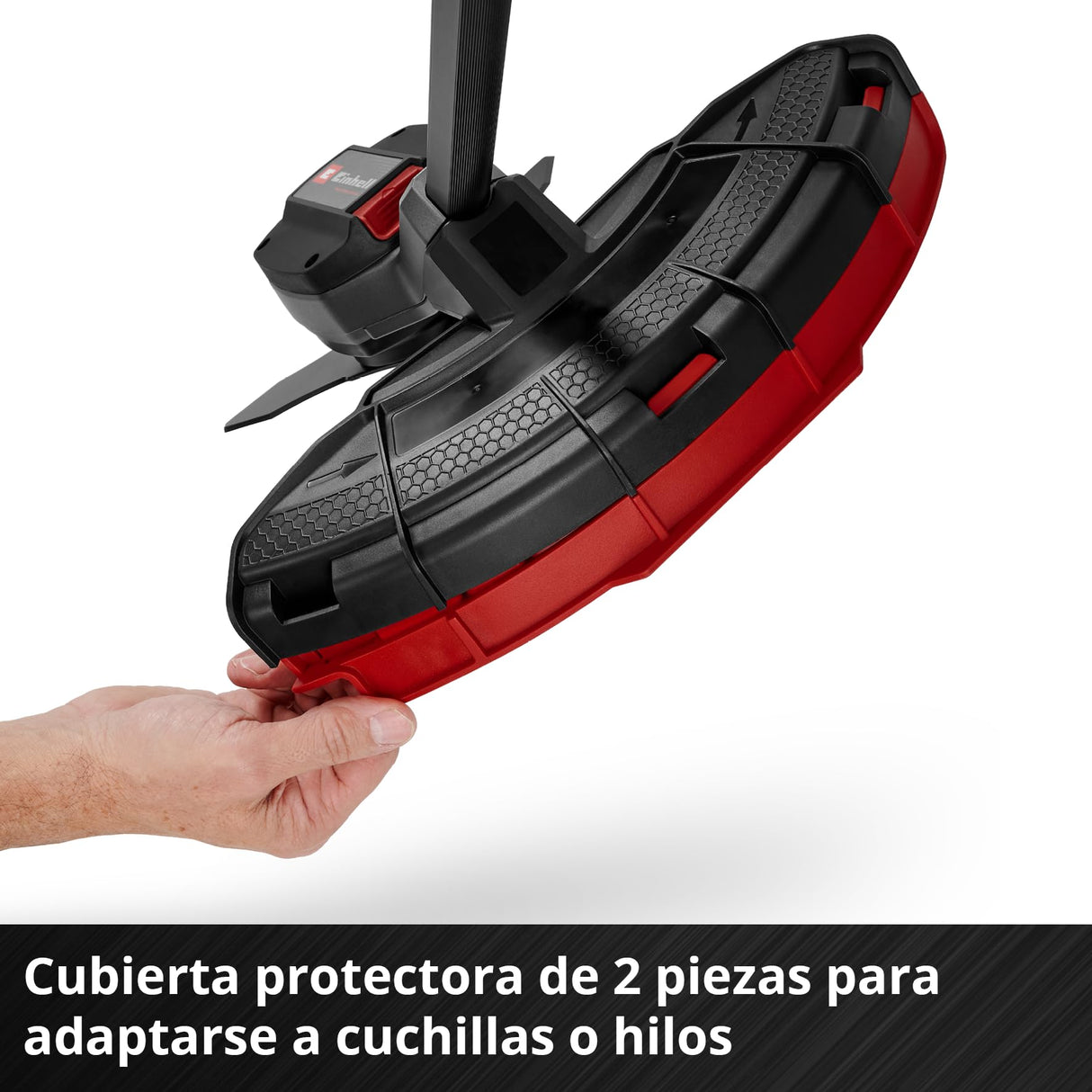 Desbrozadora con batería GP-BC 36/430 Li BL-Solo Einhell Professional Power X-Change (36 V, Brushless, ancho corte 43 cm, doble hilo con mec. de inclinación autom., cuchilla de 3 dientes, sin batería)