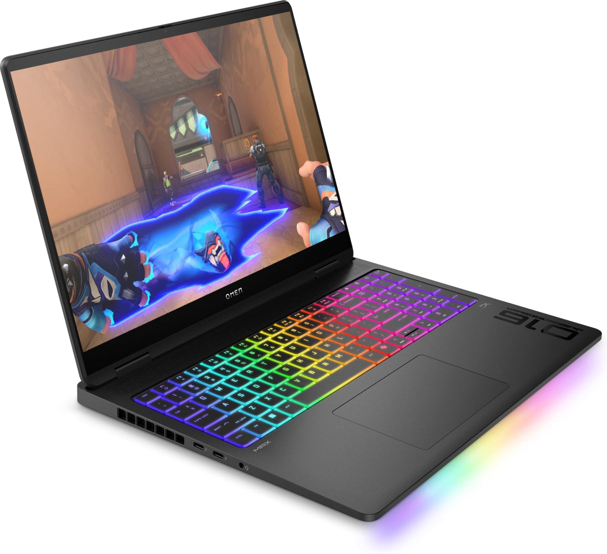 HP OMEN MAX 16-ah0010ns - Ordenador Portátil Gaming de 16" 2.5K 240Hz (Intel Ultra 9-275HX, 32GB RAM, 1 TB, NVIDIA GeForce RTX 5080 16GB, Windows 11, WiFi 7) Negro - Teclado QWERTY Español