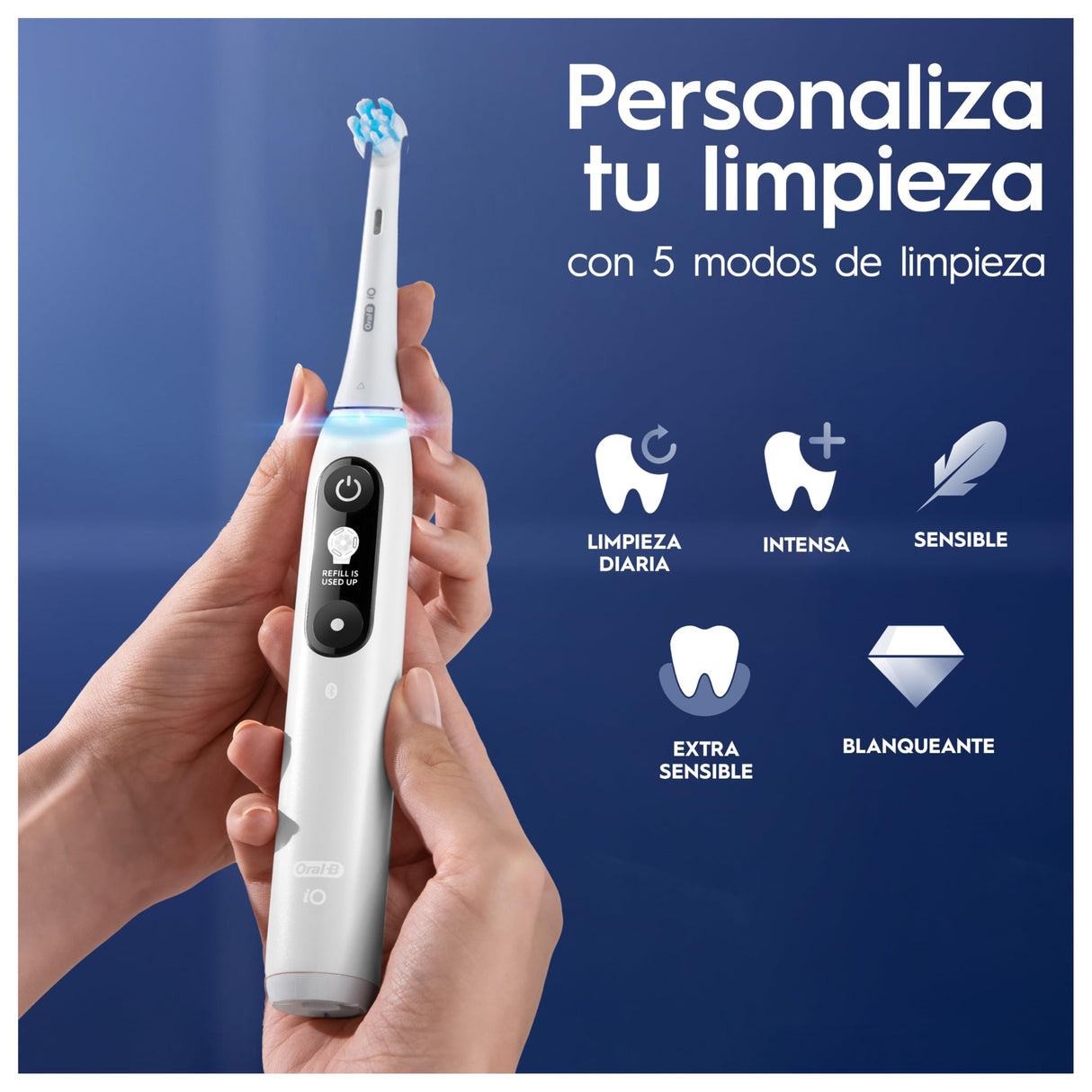 Oral-B iO 6N Cepillo De Dientes Eléctrico, Blanco, Estuche De Viaje