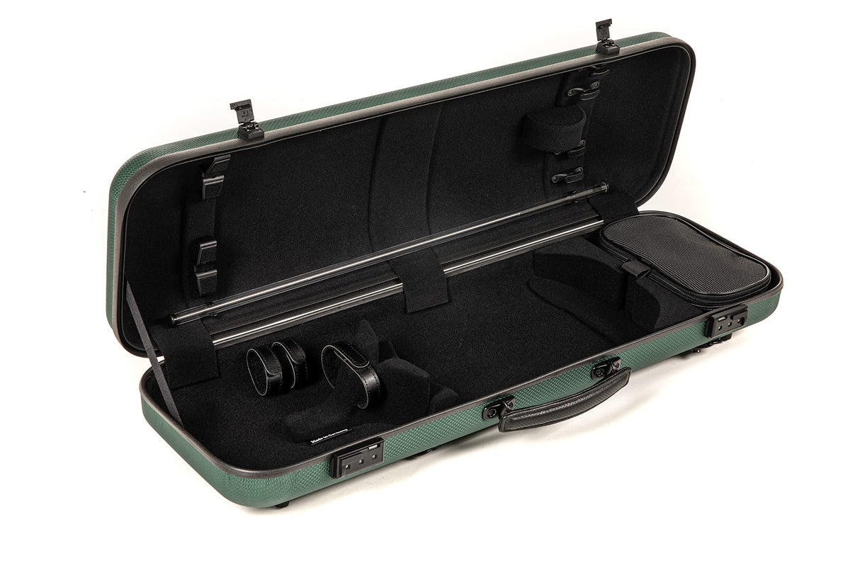 GEWA AIR AVANTGARDE - Funda para violín (mango lateral adicional), color verde
