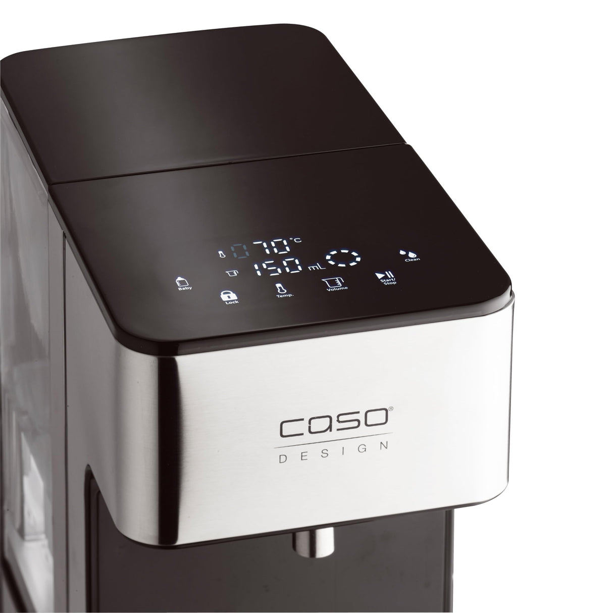 CASO HW 600 - dispensador de agua caliente 2,7L - hervidor de agua electrico - Agua caliente en segundos - temperatura 40°C a 100°C - 7 cantidades de salida - Filtro Antical y Anti Impurezas