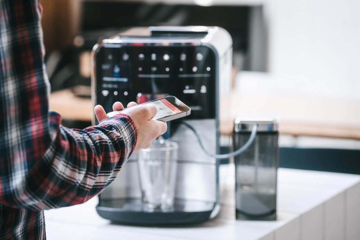 Melitta F850-101 Máquina de Café Automática Caffeo Barista TS Smart (Plata) F 850-101, 1450 W, 1.8 litros