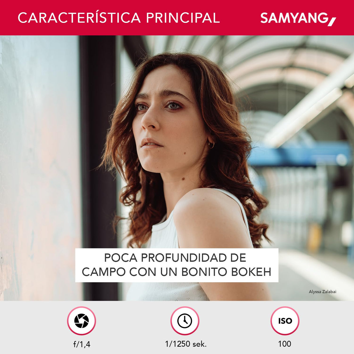 Samyang AF 85 mm F1.4 EF para Canon EF, Teleobjetivo ligero y compacto para tomas de retratos, con enfoque automático DSLM rápido, Para cámaras Canon SLR de fotograma completo y APS-C