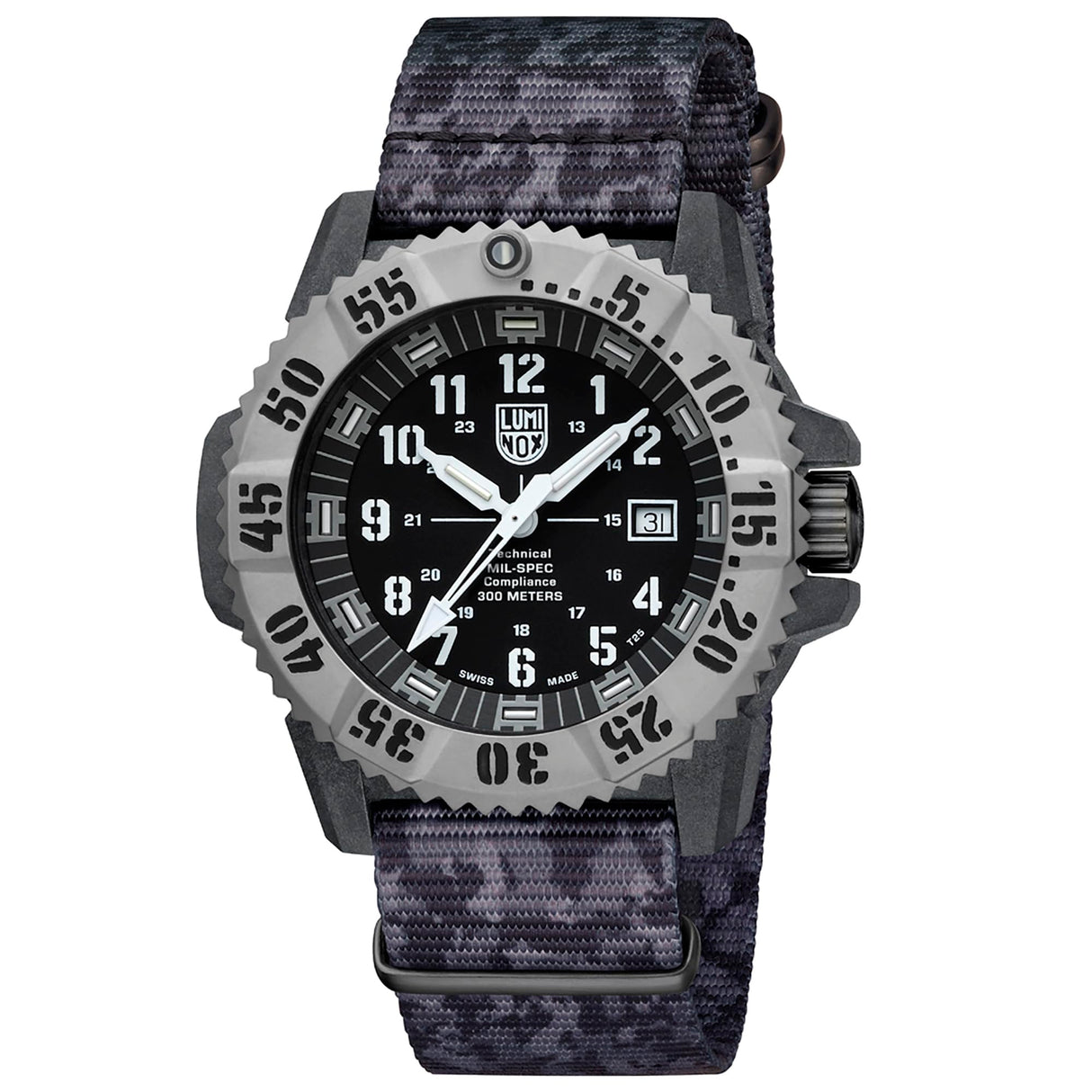 Luminox Reloj Analógico para Hombres de Cuarzo Suizo con Correa en Caucho XL.3351.1.Set