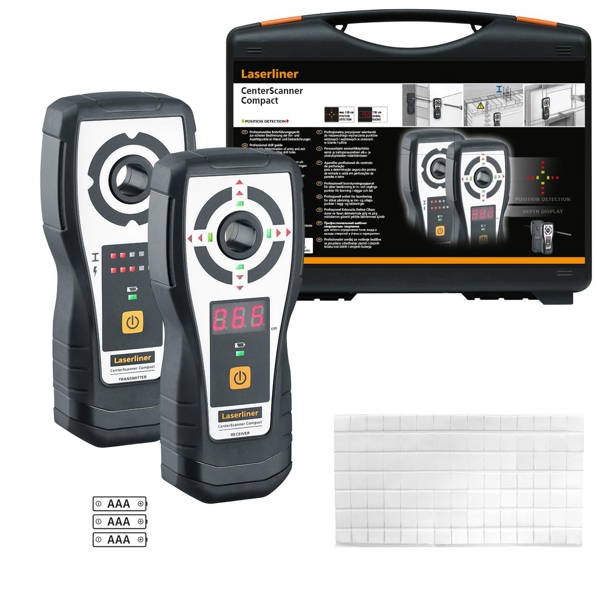 Umarex Laserliner 075.400A - Taladro para taladros de pared y techo (indicadores LED precisos, para taladros de pared y techo de hasta 120 cm)