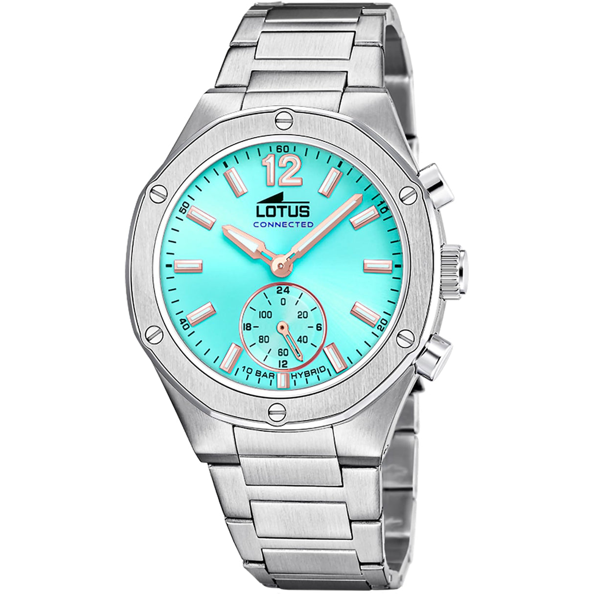 Lotus Reloj Mujer 18971/4 Connected Caja de Acero Inoxidable 316l Plateado Correa de Acero Inoxidable 316l Plateado