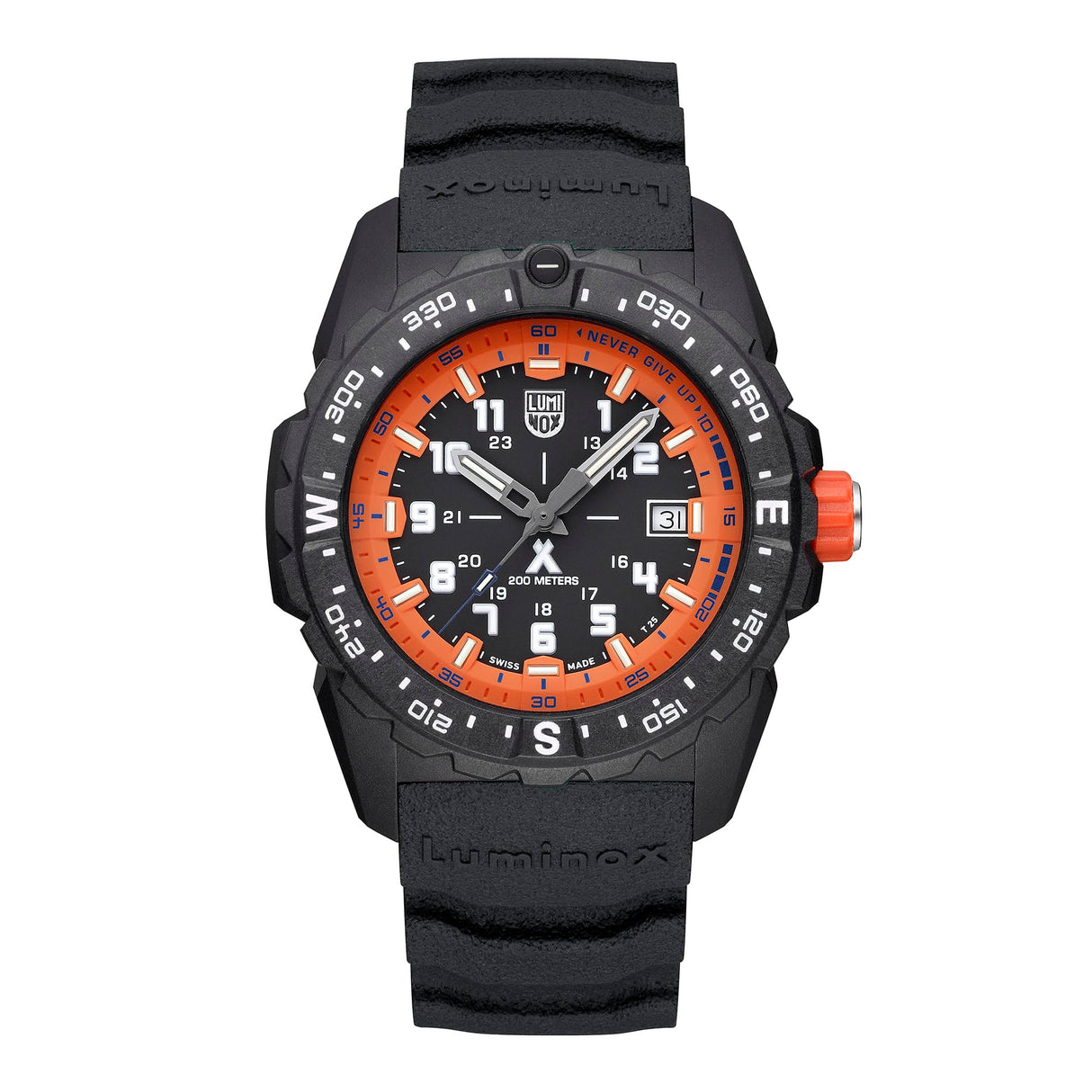 Luminox Reloj Analógico para Hombres de Cuarzo Suizo con Correa en Caucho XB.3739
