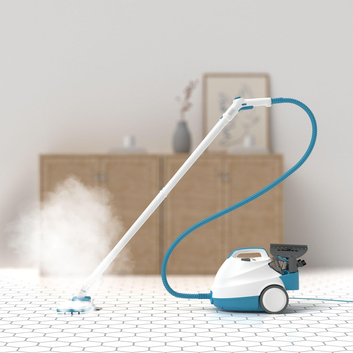 BLACK+DECKER Mopa a Vapor Presurizada, 2000W, Incluye 8 accesorios, BHSMP2008-QS