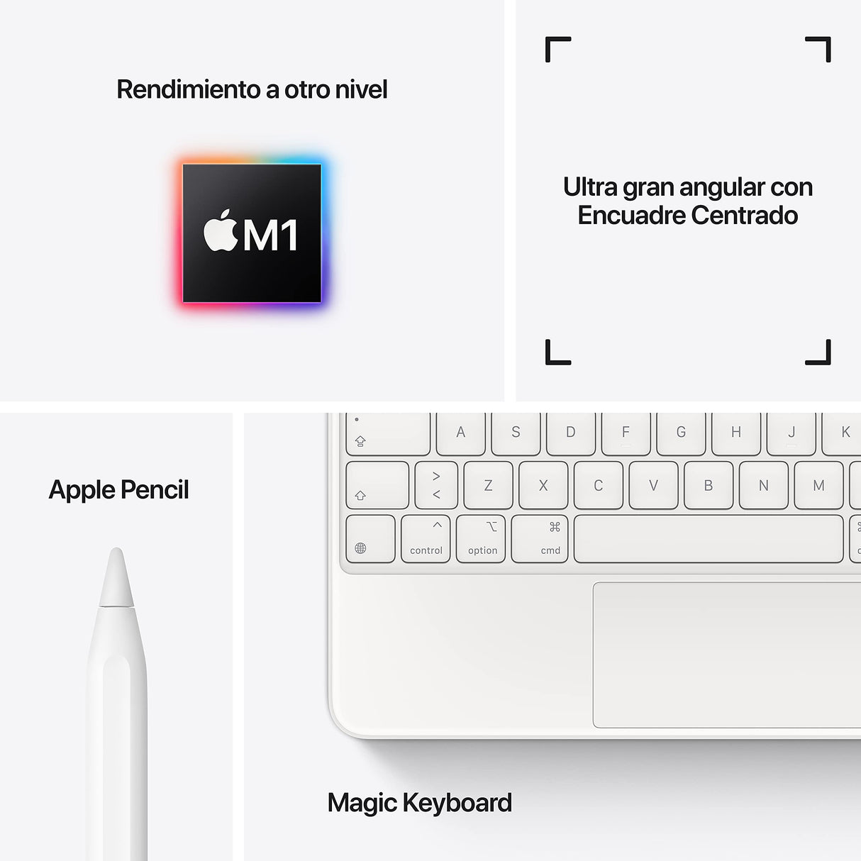 2021 Apple iPad Pro (de 11 Pulgadas, con Wi-Fi + Cellular, 2 TB) - Plata (3.ª generación)