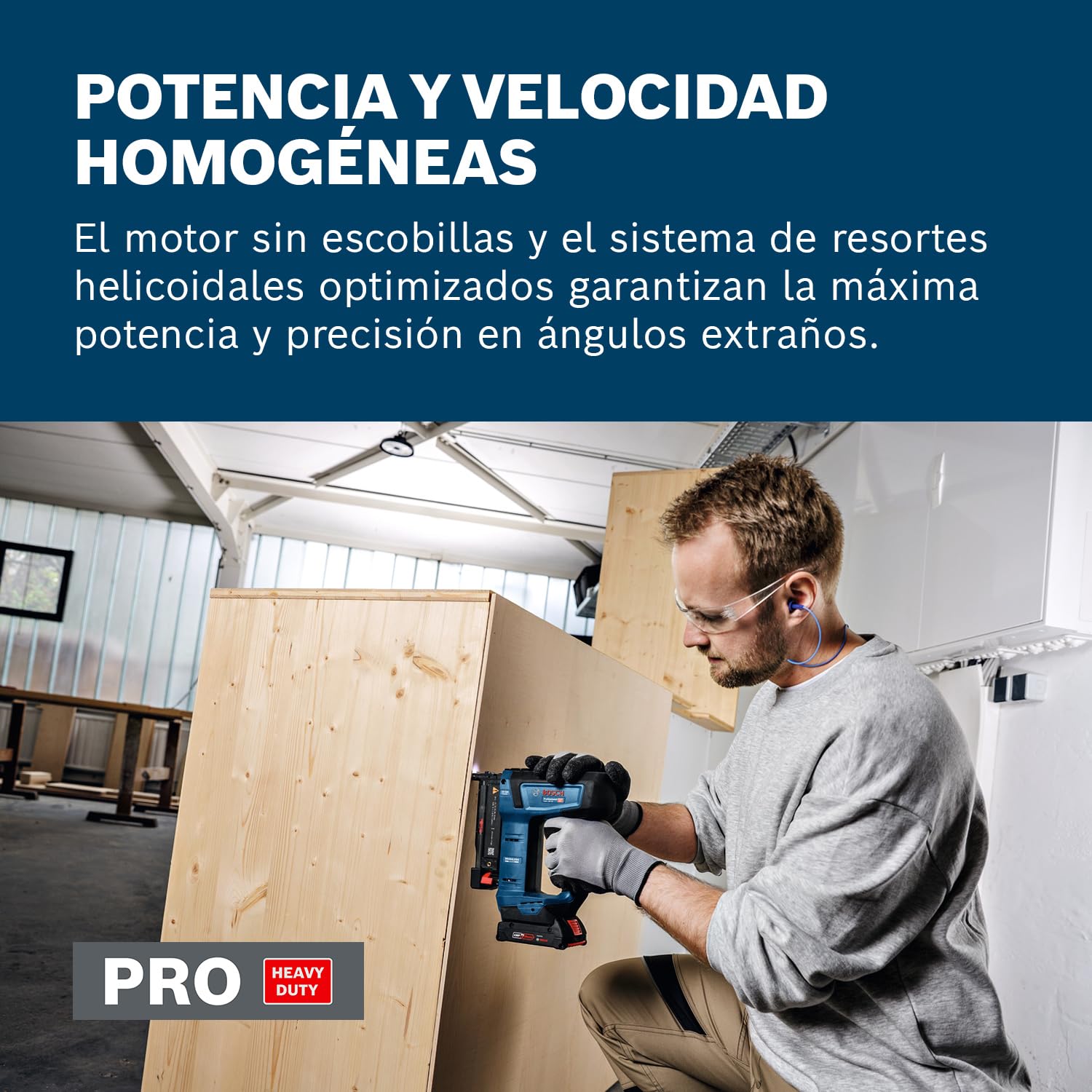 Clavadora para madera a batería GNH 18V-35 con Bosch Professional 18V System (bajo retroceso, motor Brushless sin escobillas, incl. gancho para el cinturón, L-BOXX 136)
