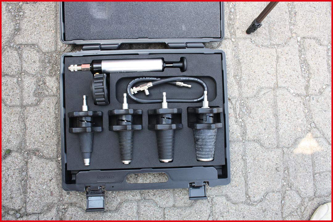 KS Tools 455.0145 Juego de diagnóstico de cono expansor para sistemas de refrigeración, 5 pzs