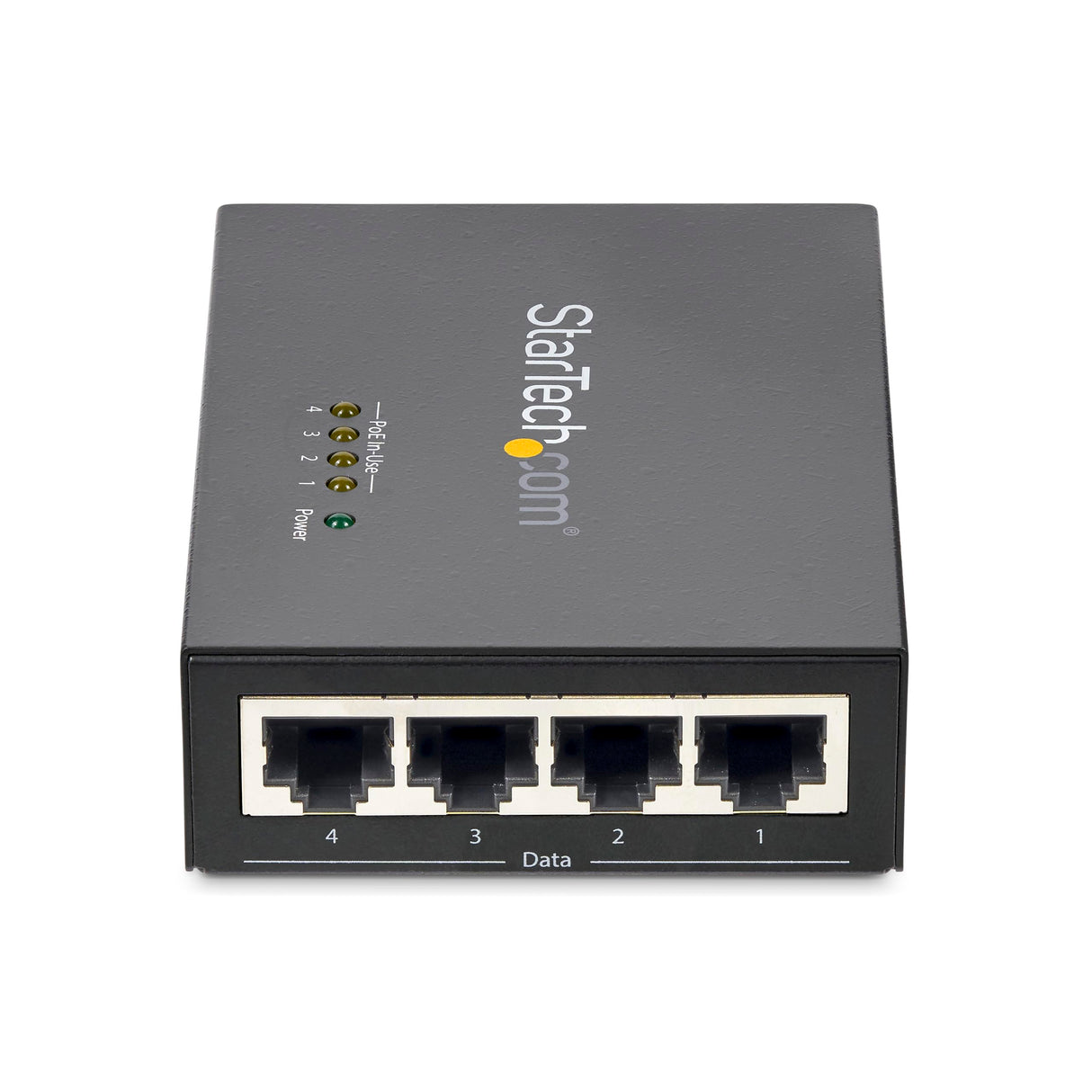 StarTech.com Inyector de Alimentación PoE Power over Ethernet Midspan 4 Puertos Gigabit RJ45 de Pared - 30,8W por Puerto - 802.3at af