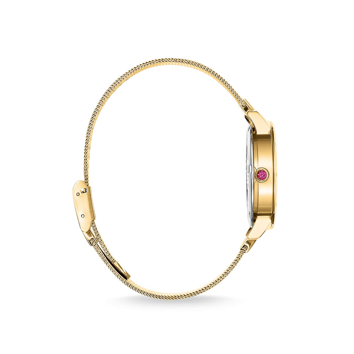 THOMAS SABO Reloj Analógico para Mujeres de Cuarzo con Correa en Acero Inoxidable WA0369-264-211-33 mm