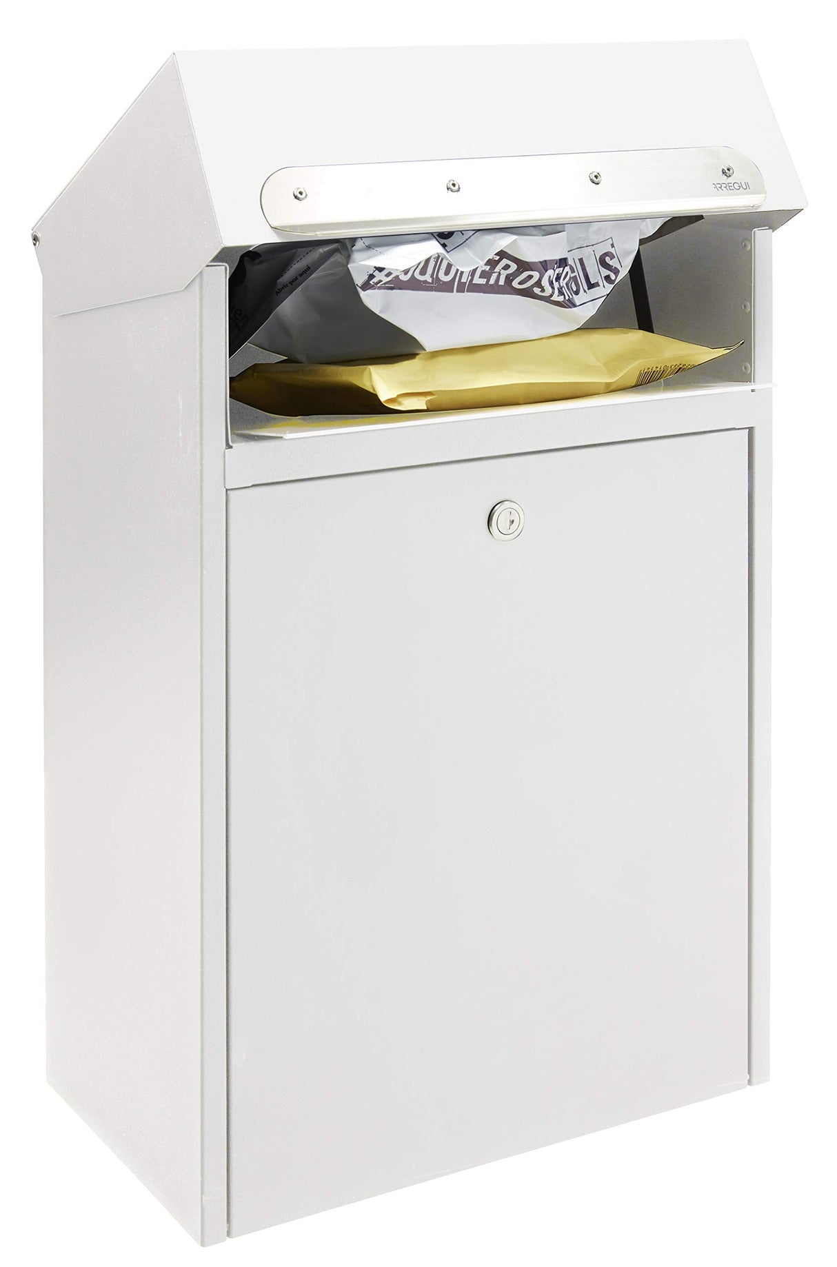 Arregui Multipack EP3001 Individual de Acero para paquetería pequeña, buzón para Paquetes, Blanco